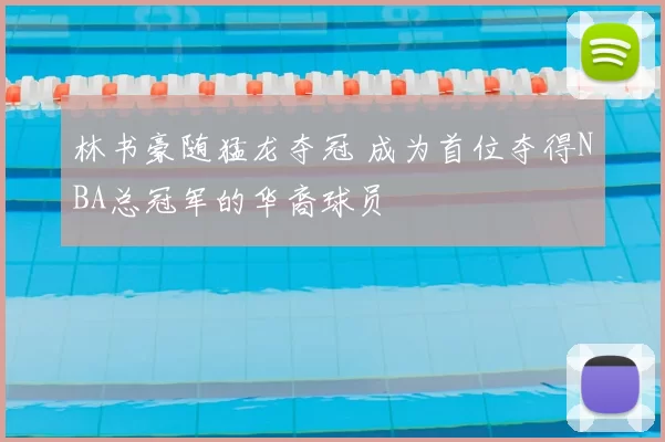 林书豪随猛龙夺冠 成为首位夺得NBA总冠军的华裔球员